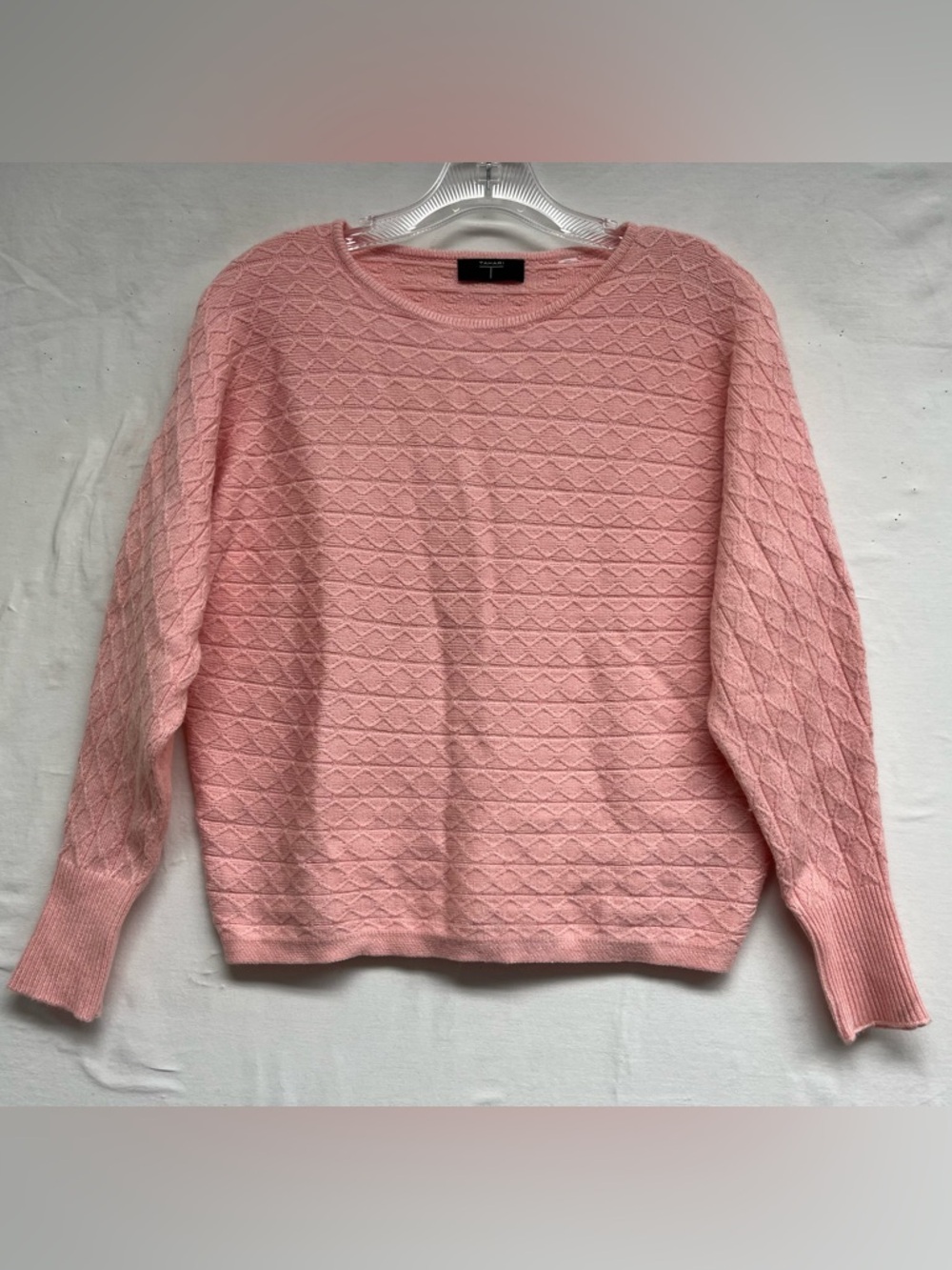 Coquette Girl ‘Tahari’ Pink Diamond Knit Sweater Super Soft Ballet Core